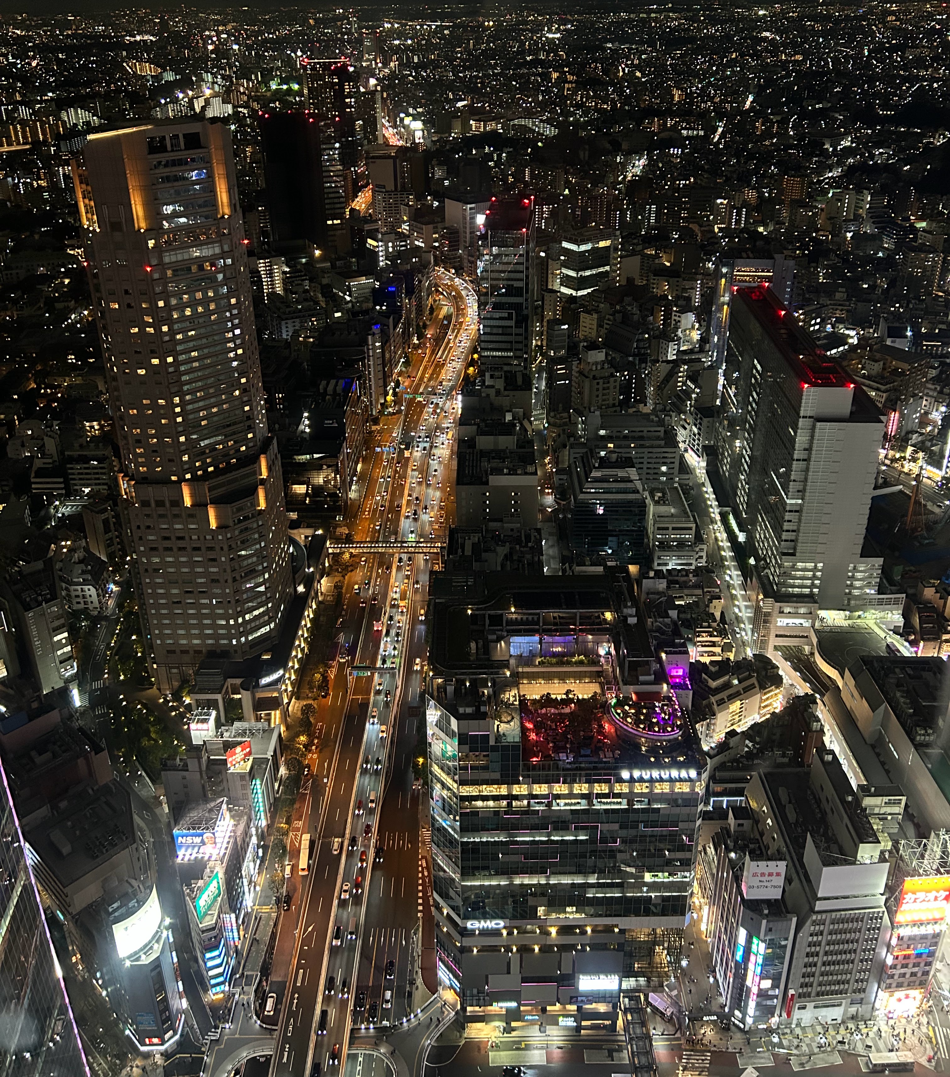 Shibuya from above